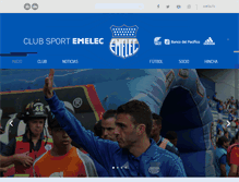 Tablet Screenshot of emelec.com.ec